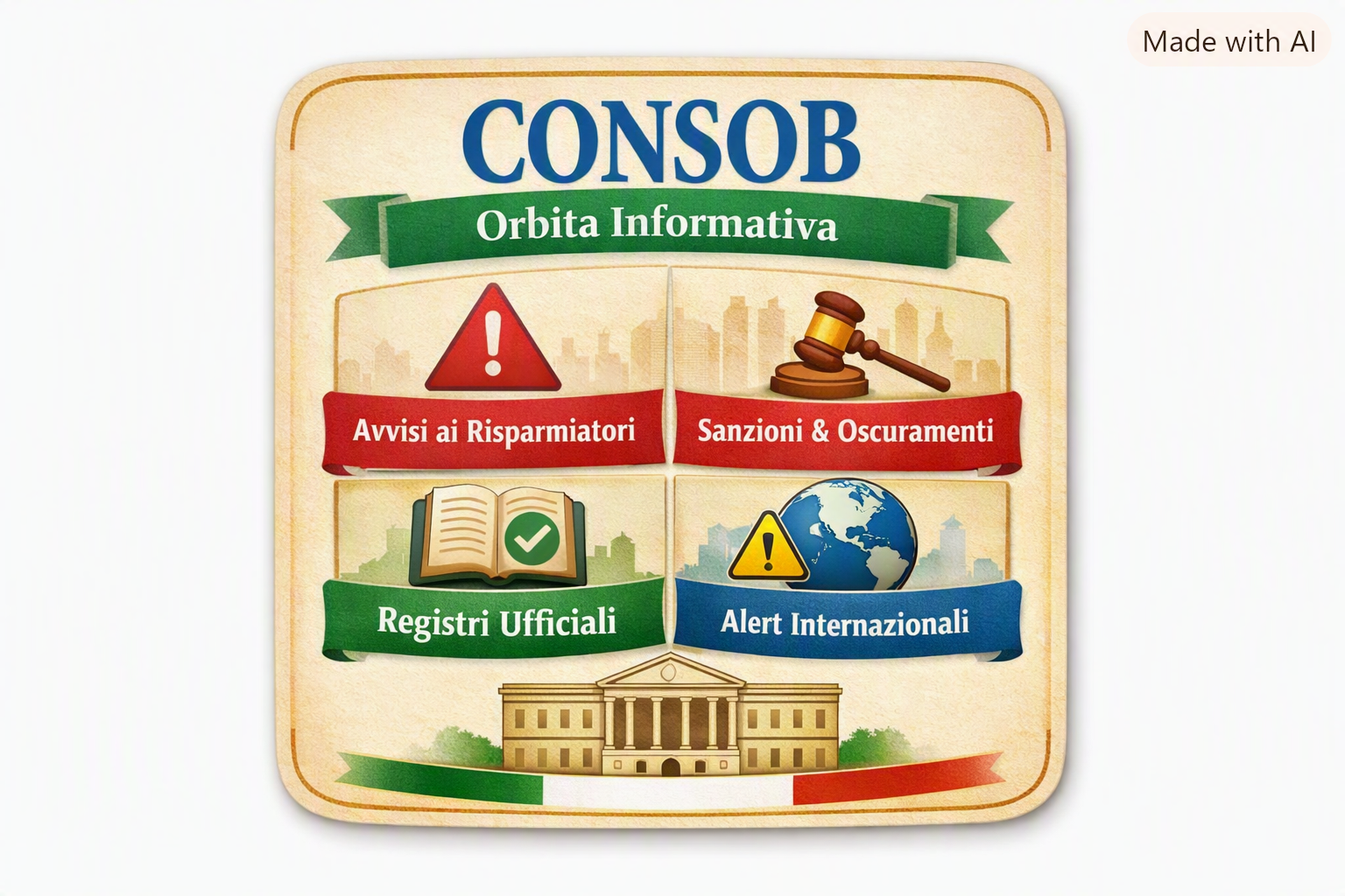 Miniatura orbitale CONSOB